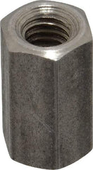 Made in USA - 5/16-18 UNC, 7/8" OAL Stainless Steel Standard Coupling Nut - 1/2" Width Across Flats - Apex Tool & Supply