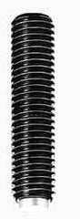 J.W. Winco - M8x1.25 Metric Coarse, 50mm Length of Thread, Soft Tip Point Set Screw - Grade 5.8 Steel, 4mm Key - Apex Tool & Supply