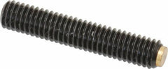 J.W. Winco - M6x1.00 Metric Coarse, 32mm Length of Thread, Soft Tip Point Set Screw - Grade 5.8 Steel, 3mm Key - Apex Tool & Supply