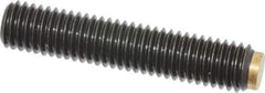 J.W. Winco - M8x1.25 Metric Coarse, 40mm Length of Thread, Soft Tip Point Set Screw - Grade 5.8 Steel, 4mm Key - Apex Tool & Supply