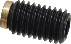 J.W. Winco - M10x1.50 Metric Coarse, 16mm Length of Thread, Soft Tip Point Set Screw - Grade 5.8 Steel, 5mm Key - Apex Tool & Supply