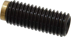 J.W. Winco - M10x1.50 Metric Coarse, 25mm Length of Thread, Soft Tip Point Set Screw - Grade 5.8 Steel, 5mm Key - Apex Tool & Supply