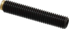J.W. Winco - M10x1.50 Metric Coarse, 50mm Length of Thread, Soft Tip Point Set Screw - Grade 5.8 Steel, 5mm Key - Apex Tool & Supply