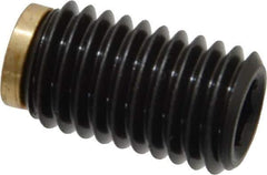 J.W. Winco - M12x1.75 Metric Coarse, 20mm Length of Thread, Soft Tip Point Set Screw - Grade 5.8 Steel, 6mm Key - Apex Tool & Supply
