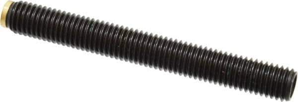 J.W. Winco - M12x1.75 Metric Coarse, 100mm Length of Thread, Soft Tip Point Set Screw - Grade 5.8 Steel, 6mm Key - Apex Tool & Supply