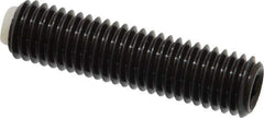 J.W. Winco - M10x1.50 Metric Coarse, 40mm Length of Thread, Soft Tip Point Set Screw - Grade 5.8 Steel, 5mm Key - Apex Tool & Supply