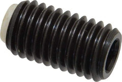 J.W. Winco - M12x1.75 Metric Coarse, 20mm Length of Thread, Soft Tip Point Set Screw - Grade 5.8 Steel, 6mm Key - Apex Tool & Supply