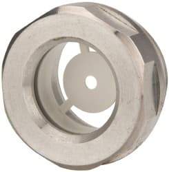 J.W. Winco - M27x1.5 Thread, 30mm Distance Across Flats, Aluminum Oil Level Sight Glasses - 32mm Flange Diameter, 8mm Head Height, 9mm Length Under Head - Apex Tool & Supply