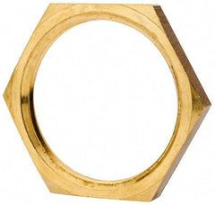 J.W. Winco - G 1 Thread, 37mm Distance Across Flats, Brass Oil Level Sight Glasses - 5mm Head Height - Apex Tool & Supply