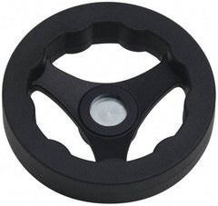 J.W. Winco - 125mm, Handwheel - 24mm Hub, Plastic, Plain Finish - Apex Tool & Supply