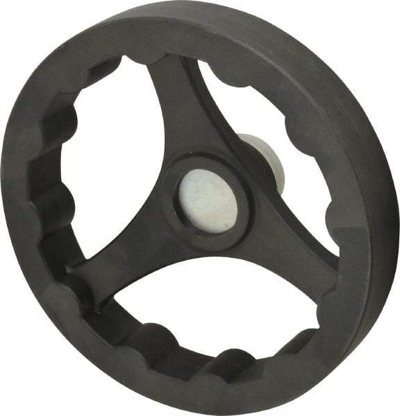 J.W. Winco - 200mm, Handwheel - 40mm Hub, Plastic, Plain Finish - Apex Tool & Supply