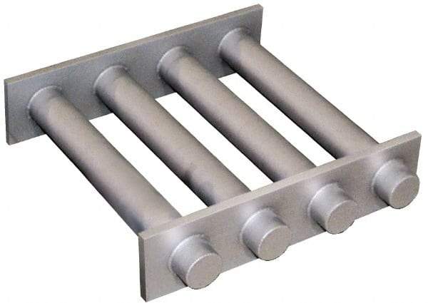 Mag-Mate - 10 Inch Long Square Grate Separator - Ceramic Magnet, 5 Tubes - Apex Tool & Supply