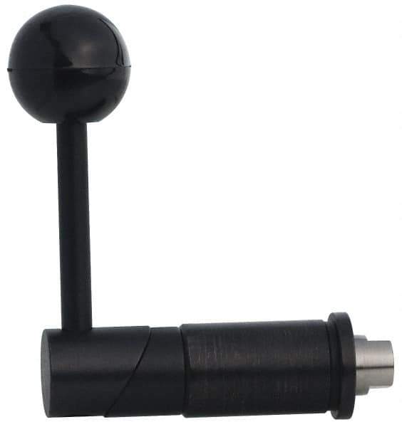 TE-CO - Tapered Cam Action Indexing Plunger - 1.1265" Body Diam, 1-1/2" Body Length, 3-1/2" Handle Length, 3/8" Plunger Projection - Apex Tool & Supply