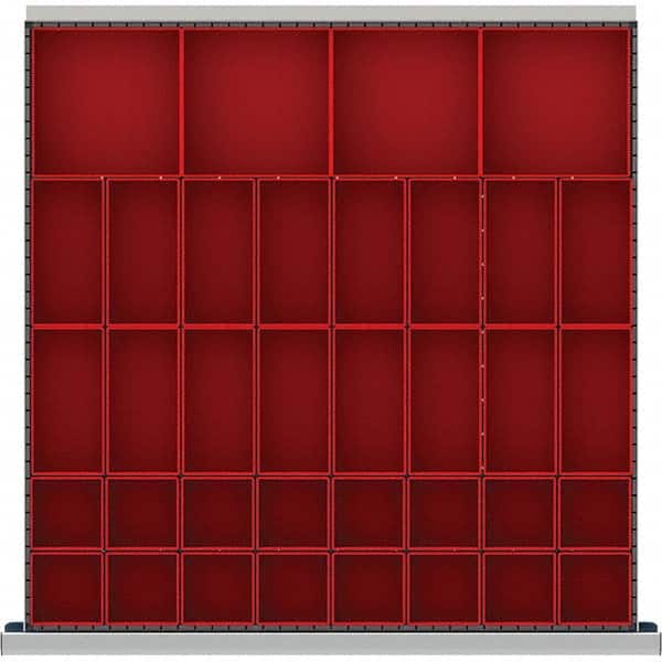 LISTA - 36-Compartment Drawer Divider Layout for 2.17" High Drawers - Apex Tool & Supply