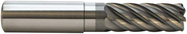 M.A. Ford - 3/4", 7 Flute, Single End, Solid Carbide, 0.03" Corner Radius End Mill - 5" OAL, 38° Helix, Right Hand Flute, 1-7/8" LOC, Right Hand Cut, 3" Extended Reach - Apex Tool & Supply