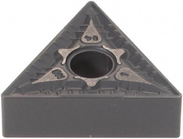 Iscar - TNMG331 GN Grade IC428 Carbide Turning Insert - TiC/Al2O3 Finish, 60° Triangle, 3/8" Inscr Circle, 3/16" Thick, 1/64" Corner Radius - Apex Tool & Supply