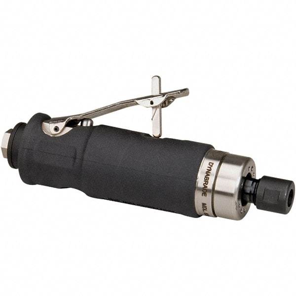 Dynabrade - 1/4" Collet, Straight Handle, Air Straight Die Grinder - 20,000 RPM, Rear Exhaust, 38 CFM, 0.7 hp, 90 psi, 1/4" Inlet - Apex Tool & Supply