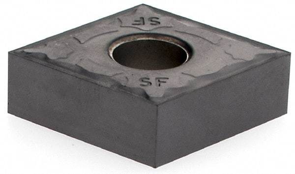Iscar - CNGG430 SF Grade IC907 Carbide Turning Insert - 80° Diamond, 1/2" Inscr Circle, 3/16" Thick, 0.0039" Corner Radius - Apex Tool & Supply