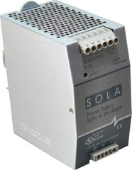 Sola/Hevi-Duty - 92 Watt, 3.8 Amp, 230 VAC Input, 24 VDC Output, DIN Rail Power Supply - 2.56 Inch Wide x 4.55 Inch Deep x 4.88 Inch High, Up to 88% Efficiency, 14 to 140°F, Green LED - Apex Tool & Supply