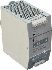 Sola/Hevi-Duty - 120 Watt, 5 Amp, 230 VAC Input, 24 VDC Output, DIN Rail Power Supply - 2.56 Inch Wide x 4.55 Inch Deep x 4.88 Inch High, Up to 88% Efficiency, 14 to 140°F, Green LED - Apex Tool & Supply