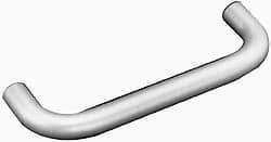 Electro Hardware - 10-32 Internal Thread, 5/16" Handle Diam, Nickel Plated Brass Drawer Pull - 4-9/16" Center to Center - Apex Tool & Supply