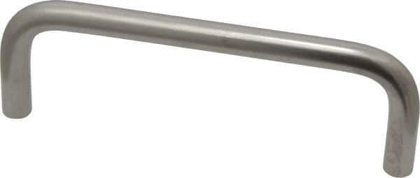 Electro Hardware - 10-32 Internal Thread, 5/16" Handle Diam, Passivated Stainless Steel Drawer Pull - 4" Center to Center - Apex Tool & Supply