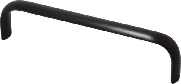 Electro Hardware - 6" Center to Center, Brush Black Anodized Aluminum Pull Handle - 1.5" High - Apex Tool & Supply