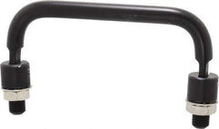 Electro Hardware - 4" Center to Center, Black Anodized Aluminum Pull Handle - 1.85" High - Apex Tool & Supply