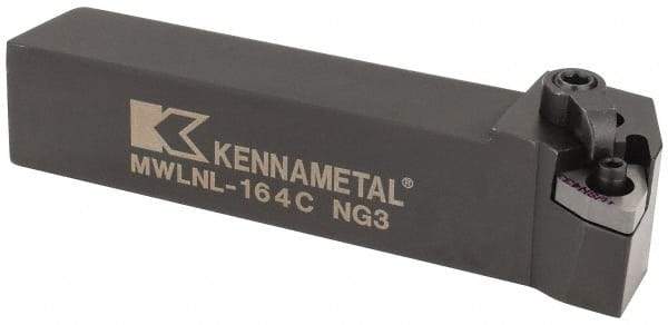 Kennametal - MWLN, Left Hand Cut, 5° Lead Angle, 1" Shank Height x 1" Shank Width, Negative Rake Indexable Turning Toolholder - 5" OAL, WN..43. Insert Compatibility, Series Kenloc - Apex Tool & Supply