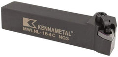 Kennametal - MWLN, Left Hand Cut, 5° Lead Angle, 1" Shank Height x 1" Shank Width, Negative Rake Indexable Turning Toolholder - 5" OAL, WN..43. Insert Compatibility, Series Kenloc - Apex Tool & Supply