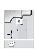 Kennametal - SCLC, Right Hand Cut, 5° Lead Angle, 3/4" Shank Height x 3/4" Shank Width, Neutral Rake Indexable Turning Toolholder - 4-1/2" OAL, CC..43. Insert Compatibility, Series Screw-On - Apex Tool & Supply