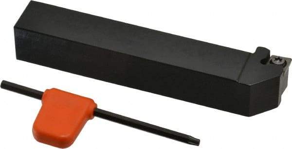 Kennametal - SCLC, Right Hand Cut, 5° Lead Angle, 3/4" Shank Height x 3/4" Shank Width, Neutral Rake Indexable Turning Toolholder - 4-1/2" OAL, CC..32.5. Insert Compatibility, Series Screw-On - Apex Tool & Supply