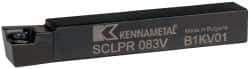 Kennametal - SCLP, Right Hand Cut, 5° Lead Angle, 1/2" Shank Height x 1/2" Shank Width, Positive Rake Indexable Turning Toolholder - 3-1/2" OAL, CP..32.5. Insert Compatibility, Series Screw-On - Apex Tool & Supply