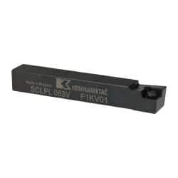 Kennametal - SCLP, Left Hand Cut, 5° Lead Angle, 1/2" Shank Height x 1/2" Shank Width, Positive Rake Indexable Turning Toolholder - 3-1/2" OAL, CP..32.5. Insert Compatibility, Series Screw-On - Apex Tool & Supply