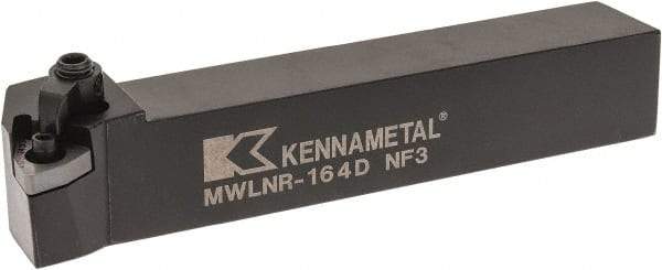 Kennametal - MWLN, Right Hand Cut, 5° Lead Angle, 1" Shank Height x 1" Shank Width, Negative Rake Indexable Turning Toolholder - 6" OAL, WN..43. Insert Compatibility, Series Kenloc - Apex Tool & Supply