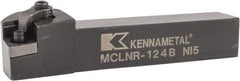 Kennametal - MCLN, Right Hand Cut, 5° Lead Angle, 3/4" Shank Height x 3/4" Shank Width, Negative Rake Indexable Turning Toolholder - 4-1/2" OAL, CN..43. Insert Compatibility, Series Kenloc - Apex Tool & Supply