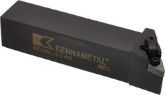 Kennametal - MDJN, Left Hand Cut, 3° Lead Angle, 1-1/4" Shank Height x 1-1/4" Shank Width, Negative Rake Indexable Turning Toolholder - 6" OAL, DN..43. Insert Compatibility, Series Kenloc - Apex Tool & Supply