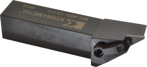 Kennametal - MVJN, Right Hand Cut, 3° Lead Angle, 1" Shank Height x 1" Shank Width, Negative Rake Indexable Turning Toolholder - 5" OAL, VN..33. Insert Compatibility, Series Kenloc - Apex Tool & Supply