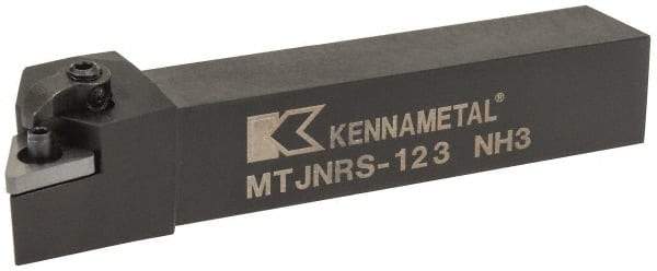 Kennametal - MTJN, Right Hand Cut, 3° Lead Angle, 3/4" Shank Height x 3/4" Shank Width, Negative Rake Indexable Turning Toolholder - 4-1/2" OAL, TN..33. Insert Compatibility, Series Kenloc - Apex Tool & Supply