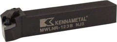 Kennametal - MWLN, Right Hand Cut, 5° Lead Angle, 3/4" Shank Height x 3/4" Shank Width, Negative Rake Indexable Turning Toolholder - 4-1/2" OAL, WN..33. Insert Compatibility, Series Kenloc - Apex Tool & Supply