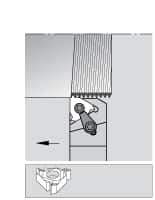Kennametal - External Thread, Left Hand Cut, 63/64" Shank Width x 63/64" Shank Height Indexable Threading Toolholder - 150mm OAL, LT 22EL Insert Compatibility, LSA Toolholder, Series LT Threading - Apex Tool & Supply
