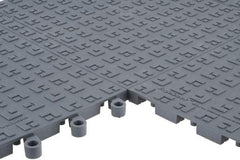 Wearwell - Dry Environment, Anti-Fatigue Matting - Charcoal, Vinyl with Vinyl Sponge Base, Straight - Apex Tool & Supply
