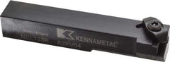 Kennametal - External Thread, Left Hand Cut, 19.05mm Shank Width x 19.05mm Shank Height Indexable Threading Toolholder - 114.3mm OAL, N.3R Insert Compatibility, NE Toolholder, Series Top Notch - Apex Tool & Supply