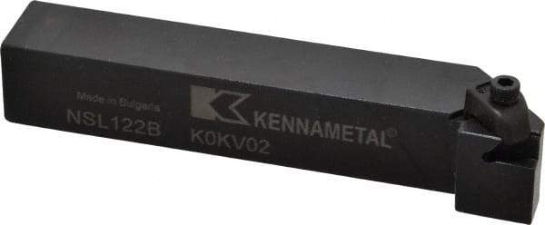Kennametal - External Thread, Left Hand Cut, 19.05mm Shank Width x 19.05mm Shank Height Indexable Threading Toolholder - 114.3mm OAL, N.2L Insert Compatibility, NS Toolholder, Series Top Notch - Apex Tool & Supply