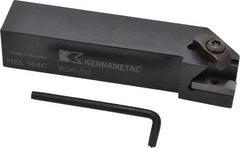 Kennametal - External Thread, Left Hand Cut, 25.4mm Shank Width x 25.4mm Shank Height Indexable Threading Toolholder - 127mm OAL, N.4L Insert Compatibility, NS Toolholder, Series Top Notch - Apex Tool & Supply