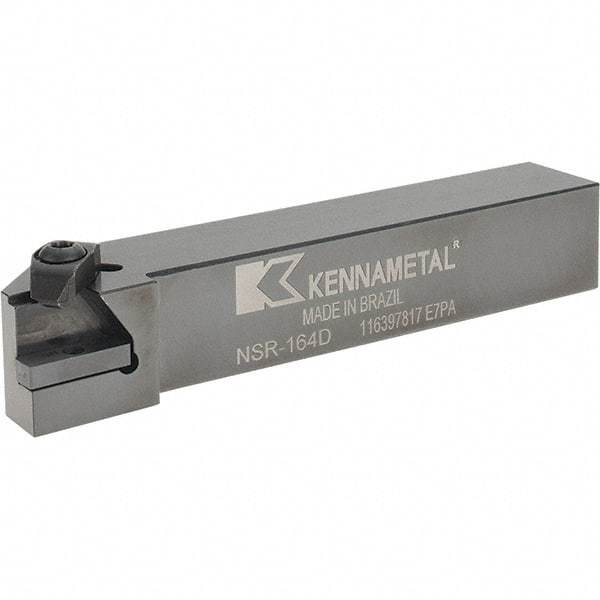 Kennametal - External Thread, Right Hand Cut, 25.4mm Shank Width x 25.4mm Shank Height Indexable Threading Toolholder - 152.4mm OAL, N.4R Insert Compatibility, NS Toolholder, Series Top Notch - Apex Tool & Supply