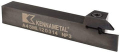 Kennametal - External Thread, 0.55" Max Depth of Cut, 3mm Min Groove Width, 127mm OAL, Left Hand Indexable Grooving Cutoff Toolholder - 19.05mm Shank Height x 19.05mm Shank Width, A4..03.. Insert Style, A4SM Toolholder Style, Series A4 - Apex Tool & Supply