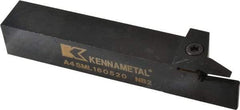 Kennametal - External Thread, 0.79" Max Depth of Cut, 5mm Min Groove Width, 152.4mm OAL, Left Hand Indexable Grooving Cutoff Toolholder - 25.4mm Shank Height x 25.4mm Shank Width, A4..05.. Insert Style, A4SM Toolholder Style, Series A4 - Apex Tool & Supply