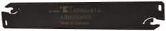 Kennametal - 1.0236" Blade Height, 0.0945" Blade Width, 5.9055" OAL, Neutral Cut, Double End Indexable Cut-Off Blade - 1.57" Max Depth of Cut, A2BNSN Blade, A2 Cut-Off Series - Apex Tool & Supply
