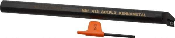 Kennametal - 23.62mm Min Bore Diam, 254mm OAL, 3/4" Shank Diam, A-SCLP Indexable Boring Bar - CP.. Insert, Screw Holding Method - Apex Tool & Supply